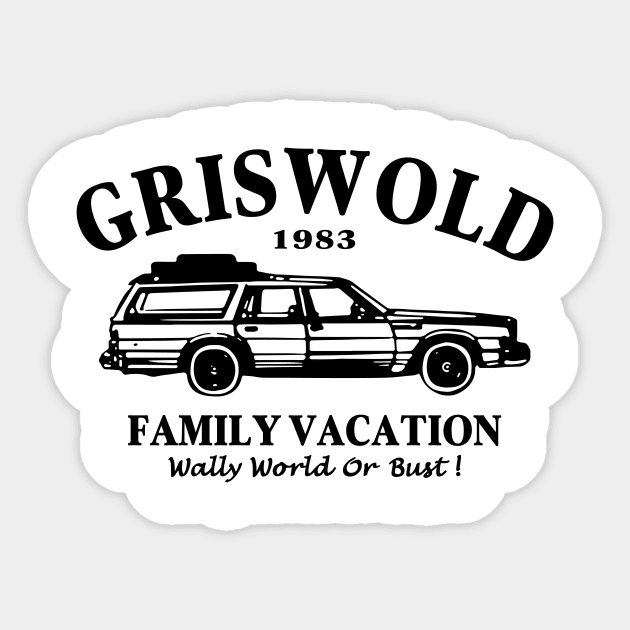 Clark Griswold Christmas Vacation National Lampoon Walley World Sticker by Leblancd Nashb